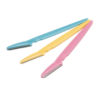 3 sztuk/partia trymer do brwi brwi golarka do włosów Remover Blade bezpieczne Razor depilator twarzy makijaż uroda narzędzia nożyczki brwi 6